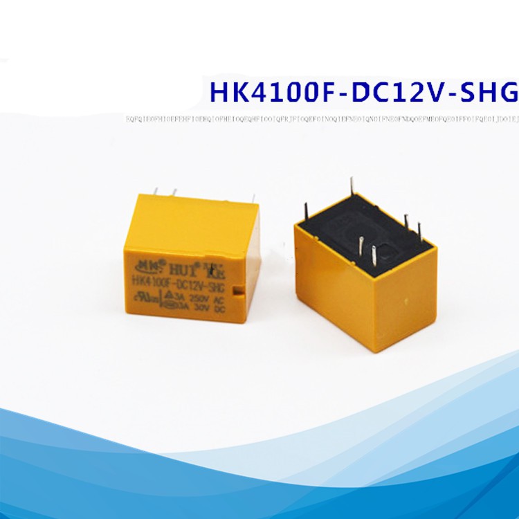 10pcs HK4100F-DC3V-SHG HK4100F-DC5V-SHG HK4100F-DC9V-Dc4100F-G HK4100F-Hdc6Pin Relay Hksh-Dc-G-Dc4100F-DC12V-G