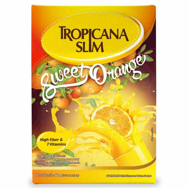 

Tropicana Slim Sweet Orange 60 gr - Minuman Rendah Gula