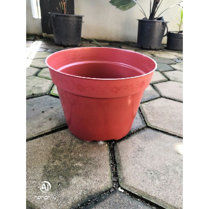 Pot Bunga  25 Cm Pot Tanaman Plastik Ukuran Diameter 25 cm