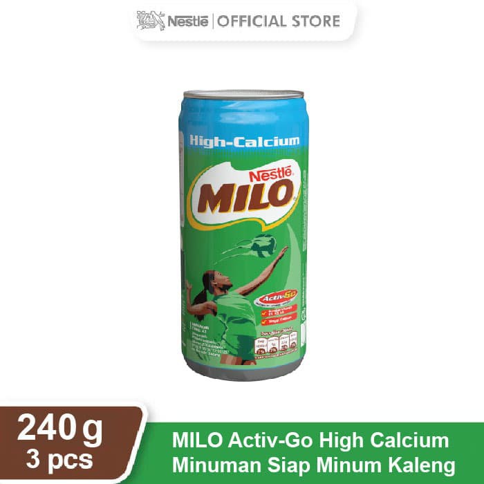 

PROMO NESTLE MILO ACTIV-GO HIGH CALCIUM KALENG 240ML 3 PCS TERMURAH