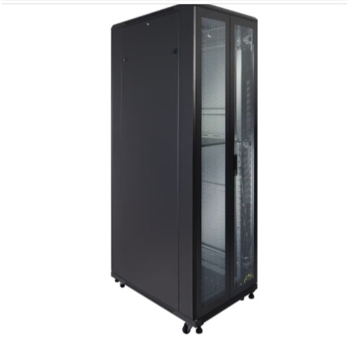 IR9042G - 42U Close Rack Depth 900mm Glass Door 19&quot; - INDORACK