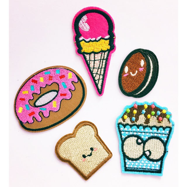 Food series / bordir tempel/ aplikasi baju