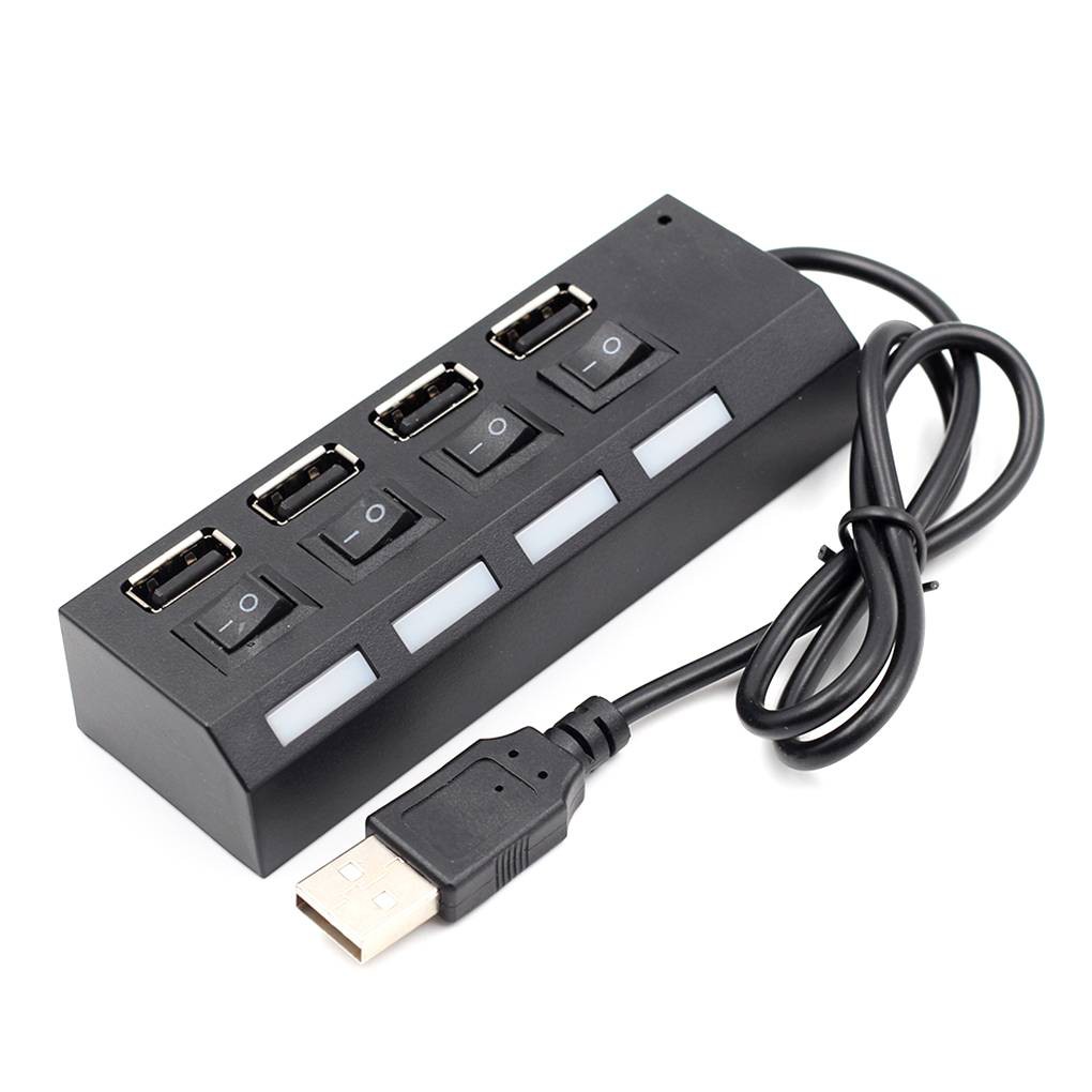 USB HUB 4 Port 7 Port On Off Power Indikator High Speed