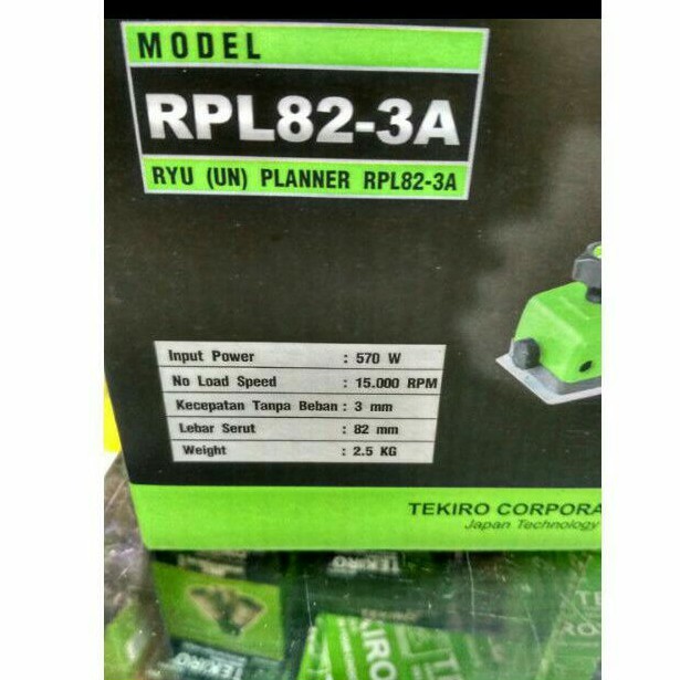 tekrio ryu planner RPL82 3A mesin serut sugu kayu ketam RPL 82 3 A