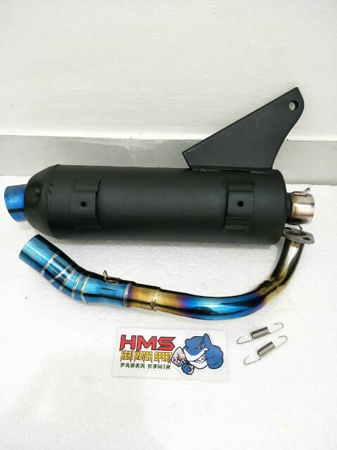 Knalpot Tsukigi Leher Pelangi Beat - Scopy - Beat F1- Beat Pop - Beat Street - Spacy - Vario 110 Led-2