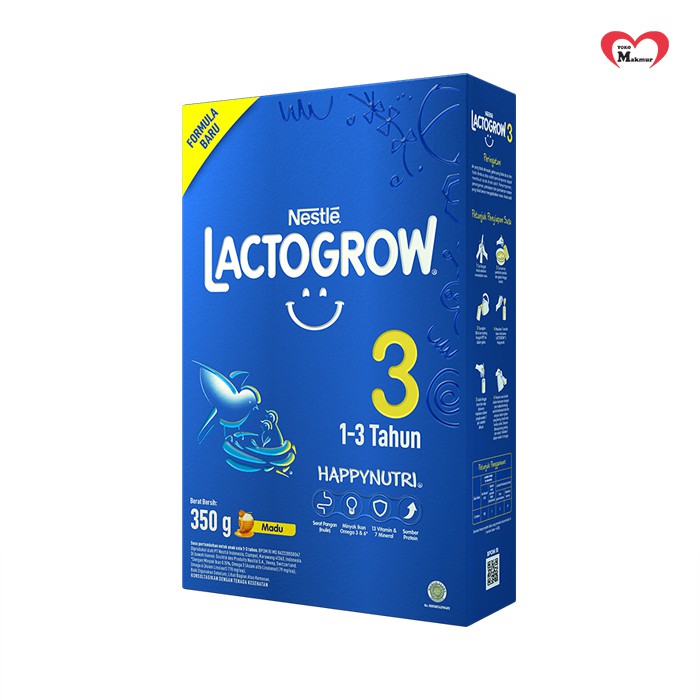 Lactogrow 3 Vanila / Madu / Original 350gr / Toko Makmur Online