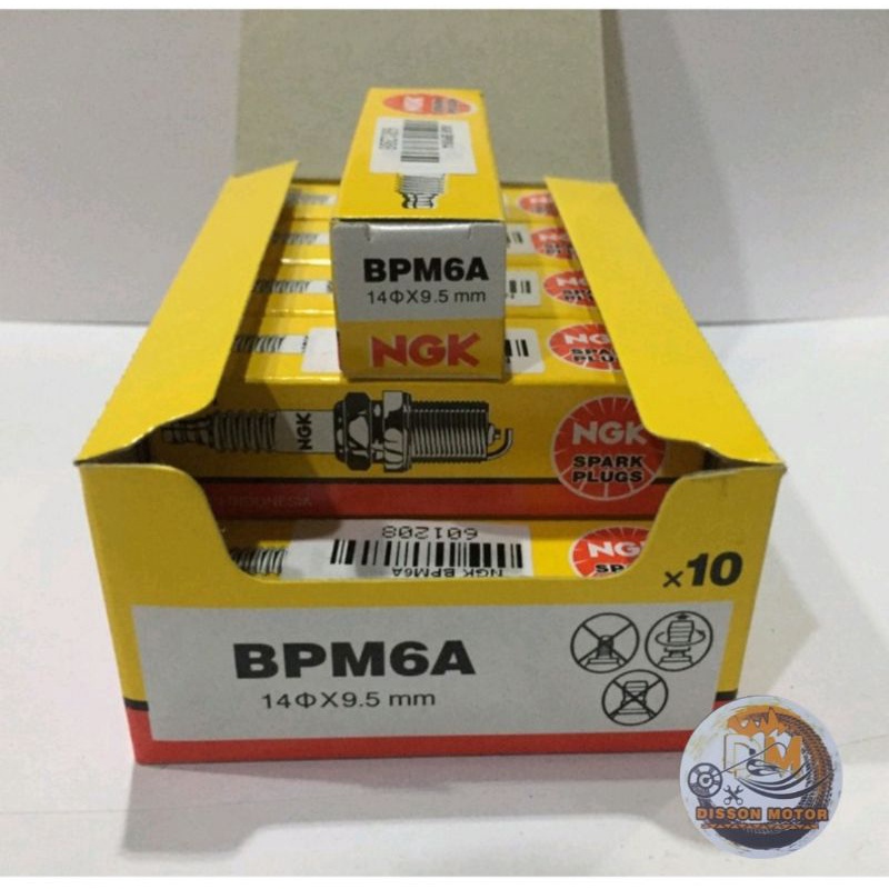 (Harga 1pcs) Busi NGK BPM6A Busi Mesin Rumput / Busi SINGSO