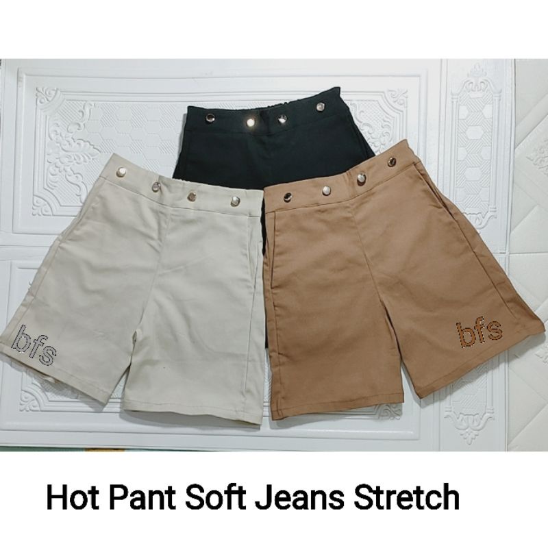 Hot Pant Import SoftJeans Strecth