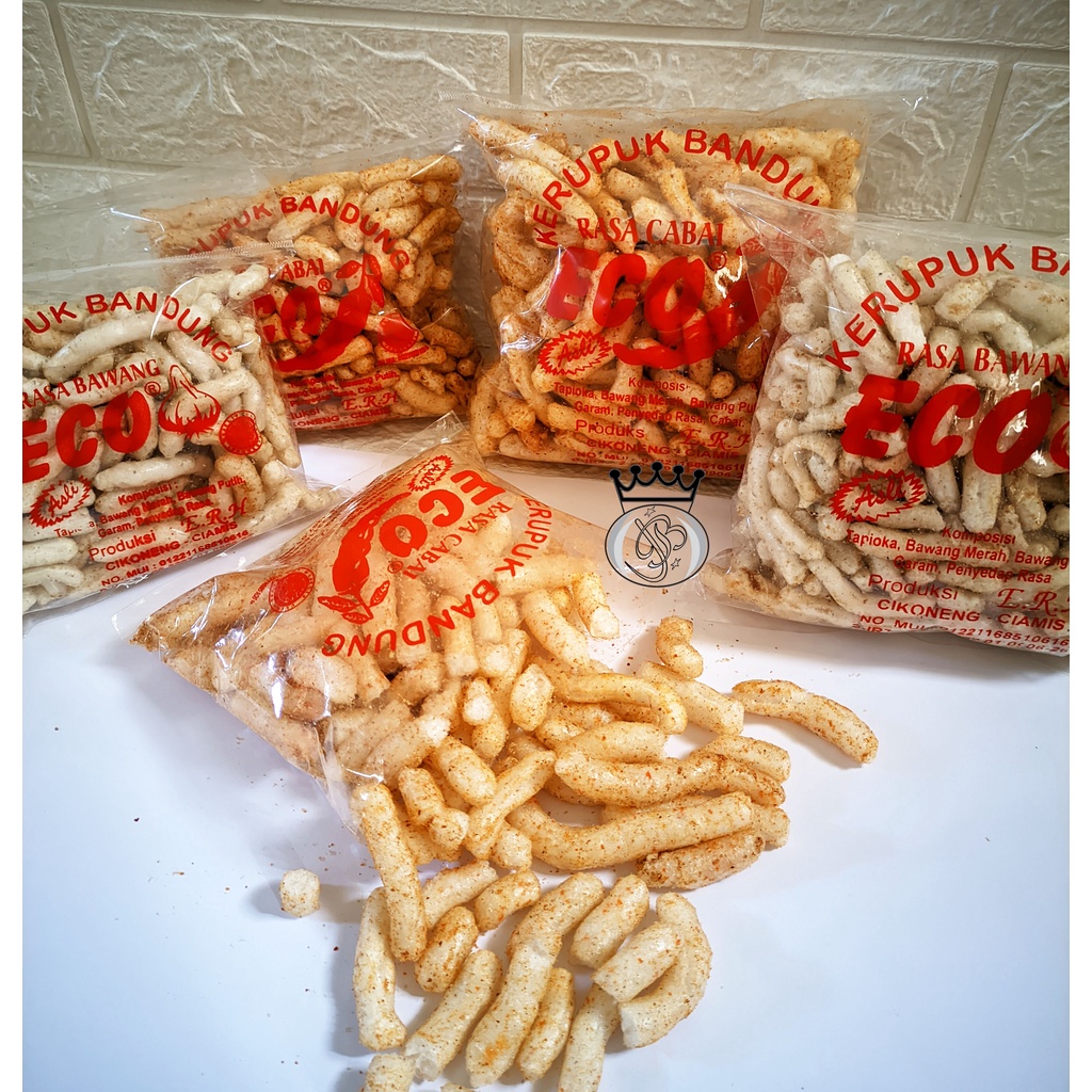 

Grosir Kerupuk Eco Cikoneng Ciamis Asli Pisan 110 gr Produk E.R.H