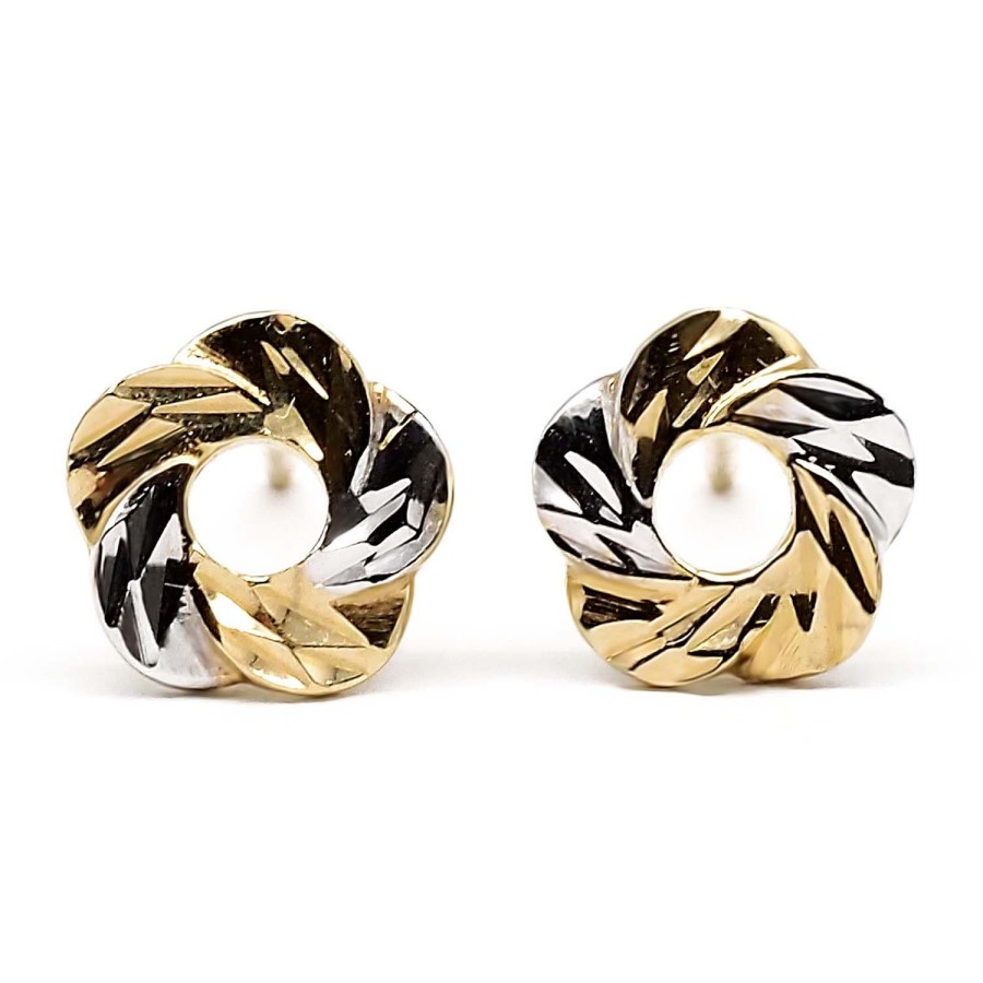 Flower Gold Earring 18K