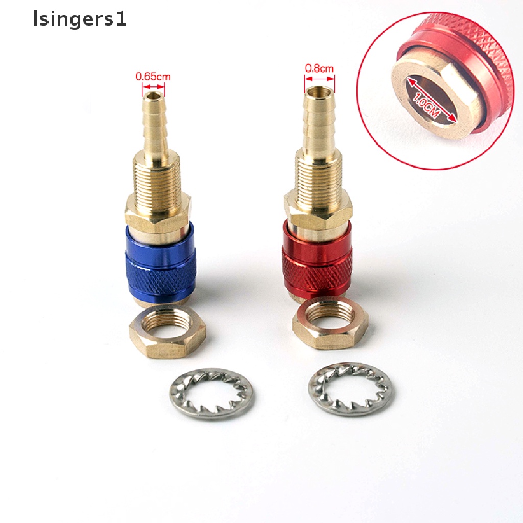 (lsingers1) Adapter Konektor Gas Water Coolinged Untuk Stang Las TIG / MIG M6 / M8