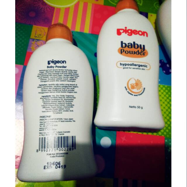 Pigeon baby toiletries