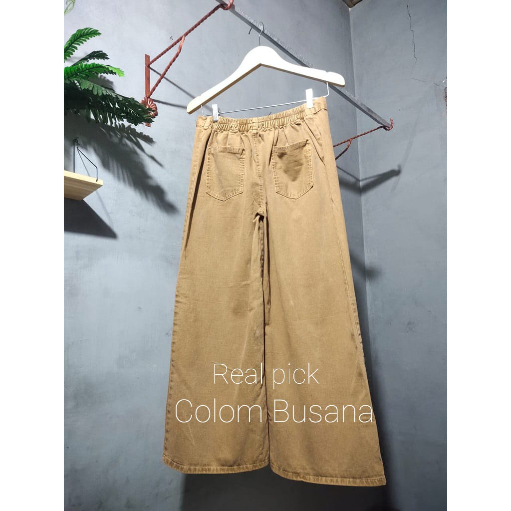 PROMO Celana Kulot Jeans High Waist Premium / Celana Wanita Levis / Kulot Lepis Denim Terbaru