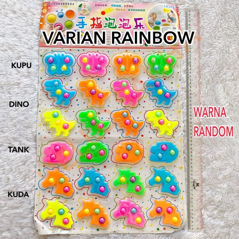MAINAN POP IT KECIL MINI 7-8 CM LOVE APEL KUPU BERUANG BEAR DADU WARNA WARNI GROSIR GANTUNGAN KUNCI KEYCHAIN RAINBOW GELANG POP IT-5