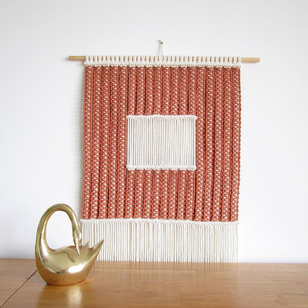 Macrame wall hanging / makrame hiasan dinding 80x70cm