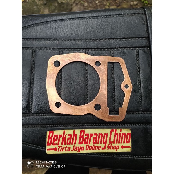 perpak packing paking tembaga head kop deksel honda cb gl 100 max pro neotek series megapro tiger piston 66mm 70mm tebal 0.5mm