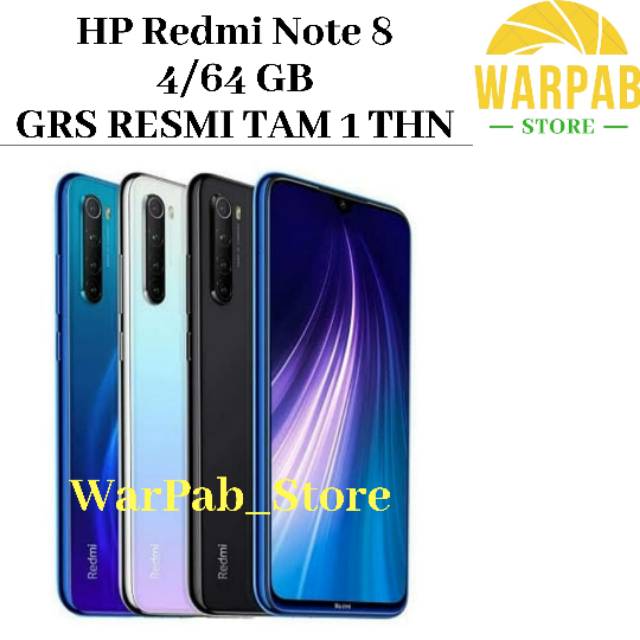 HP XIAOMI REDMI NOTE 8 4/64 GB - XIOMI MI NOT 8 RAM 4GB