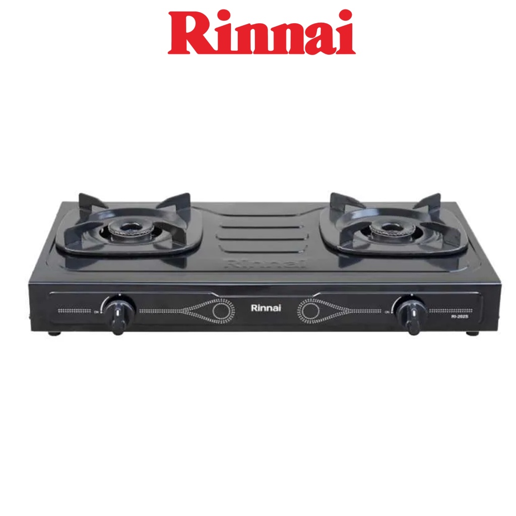 Rinnai RI-202 S Kompor Gas Stove Teflon 2 Tungku RI-202S / RI202 S / RI 202S / RI202S / RI 202 S - H