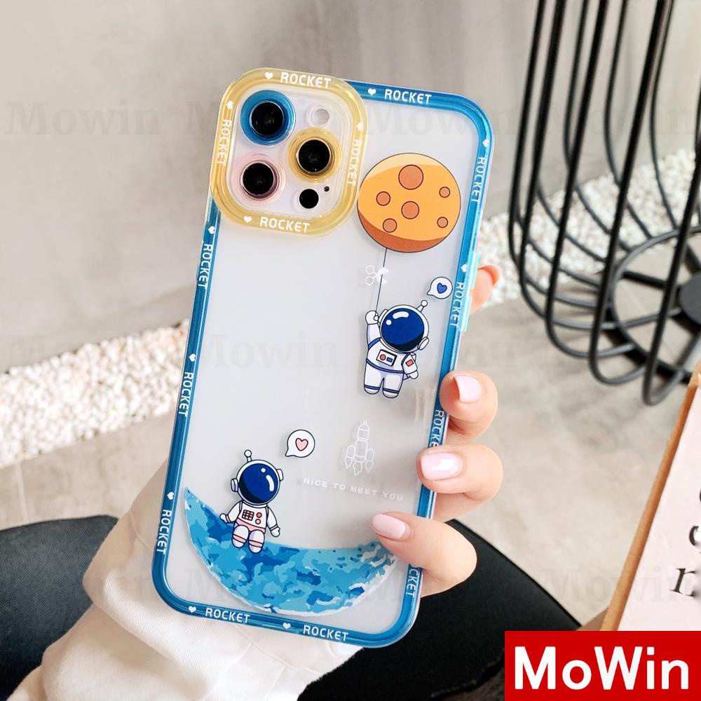 Mowin - iPhone 13 Pro Max iPhone Case Silicone Soft Case Clear Case Square Edge Angel Eye Protection Camera Shockproof Planet Astronaut Style For iPhone 13 Pro Max iPhone 12 Pro Max iPhone 11 Pro Max iPhone 7 Plus 8 Plus iPhone XR XS Max Pro 12 11 7 Max