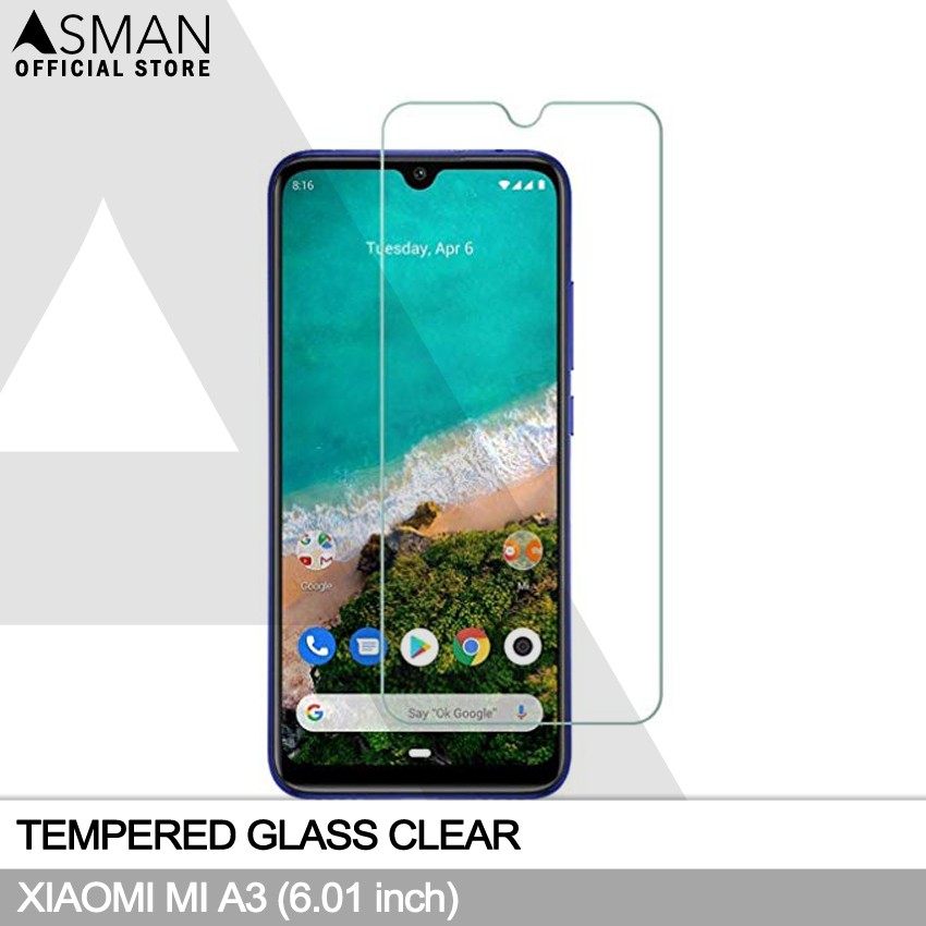 Tempered Glass Xiaomi Mi A3 (6.01&quot;) | Anti Gores Pelindung Layar Kaca - Bening