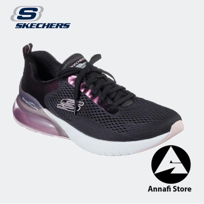 JUAL SEPATU RUNNING WANITA SKECHERS Skech Air Stratus 149123-BKPK