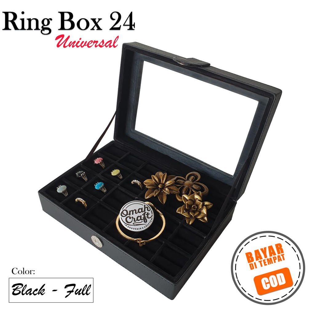 Box Cincin / Ring Box / Tempat Cincin / Kotak Cincin isi 24 FULL COLOR