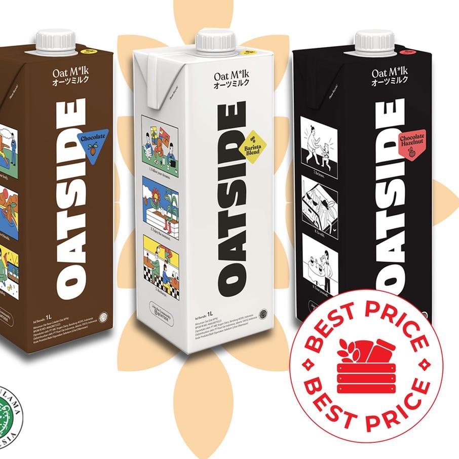 

Cuci Gudang|LR14|OATSIDE - SEMUA VARIAN OAT MILK BARISTA BLEND/ CHOCOLATE/ CHOCOLATE HAZELNUT - 1 LITER (ORGANIK, LACTOSE & DAIRY FREE)