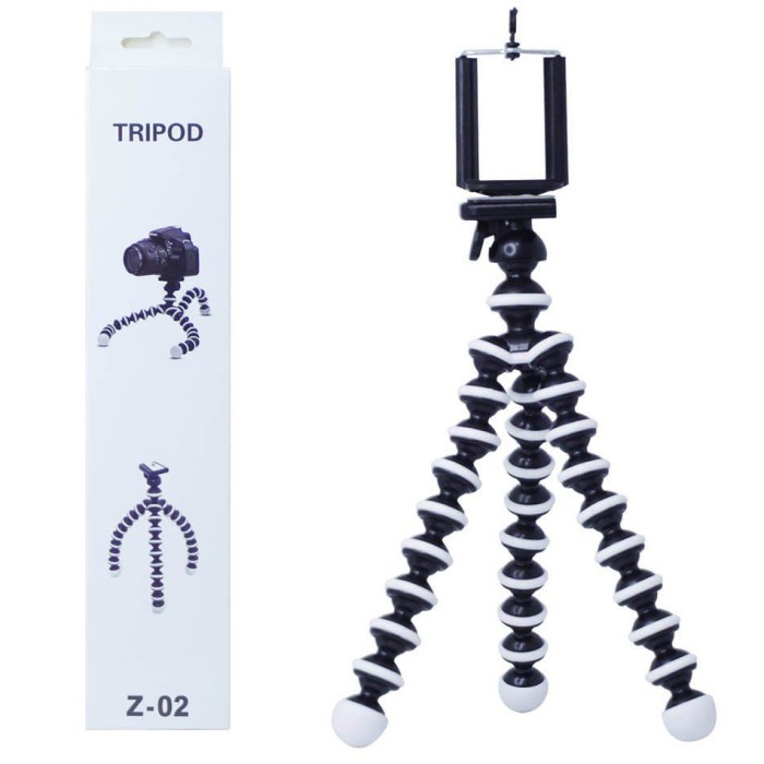 Tripod HP Kamera Gorilla Pod Z-02 Tongsis 10.3 Inch Stand Holder Handphone Portable OCEANMART OCEAN MART Murah Grosir