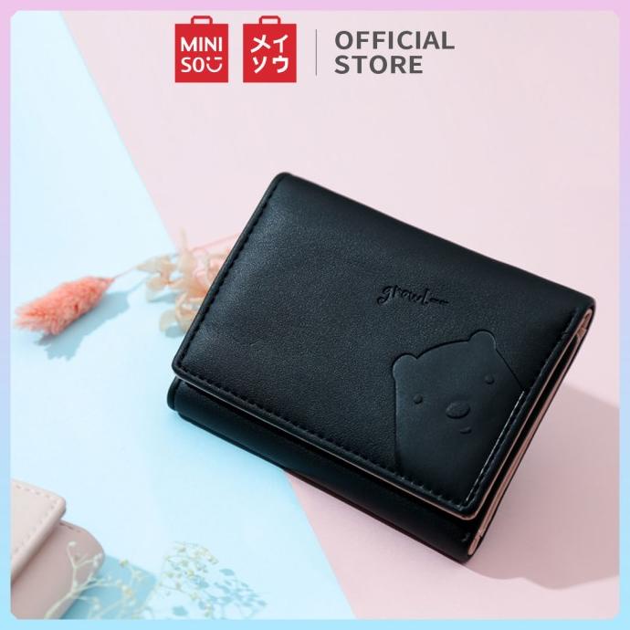 MINISO Dompet Wanita Pendek Kecil Lipat Simple