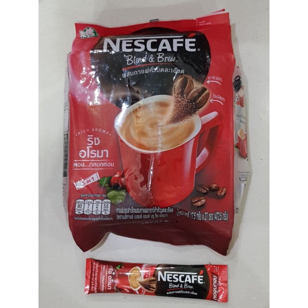 kopi nescafe thailand blend and brew sachet (ecer)