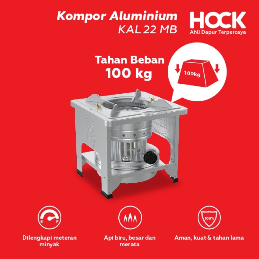 Hock Kompor Minyak Tanah Aluminium 22 Sumbu Model Baru KAR22MB