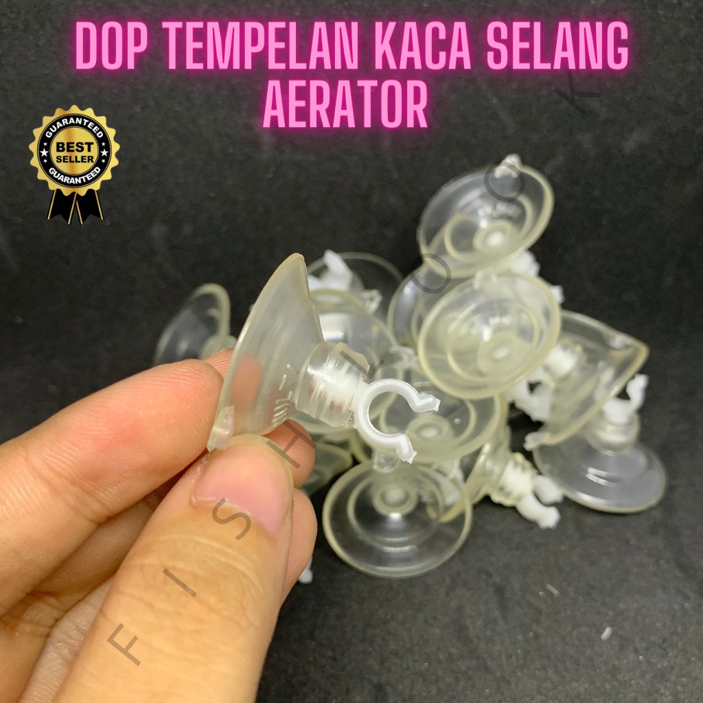 Dop Tempelan Kaca Selang Aerator Hidroponik Aquarium aquascape