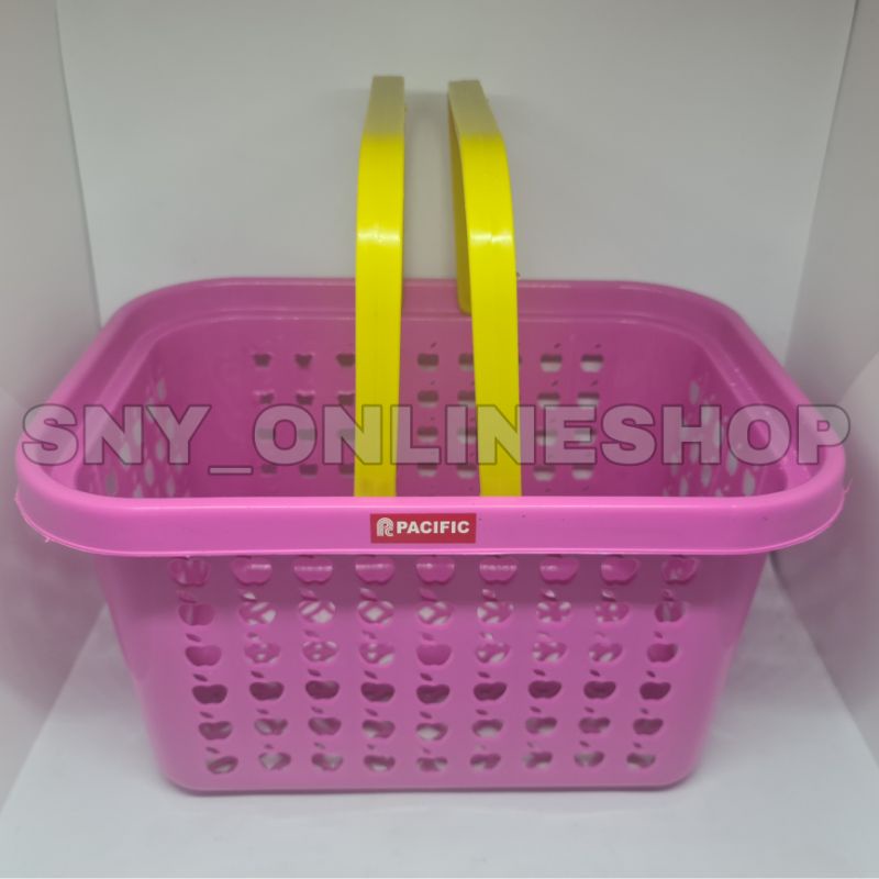 Keranjang Belanja / Keranjang Serbaguna Plastik Pink Pacific