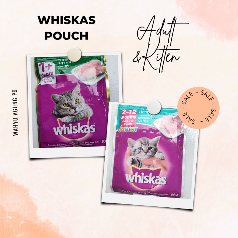 whiskas pouch kitten dan adult