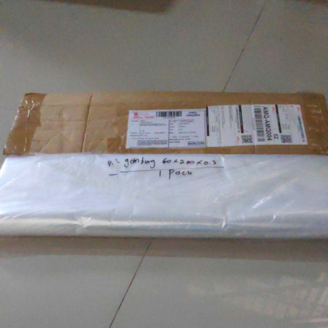 Plastik Long Dress 5rb/pcs Isi 50 Pcs- Gantungan Gamis Laundry 60x185 - Cover Londry Gaun Murah