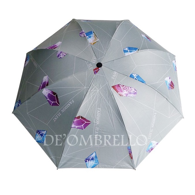 (513)De'Ombrello! Payung Fancy Motif Diamond Anti UV