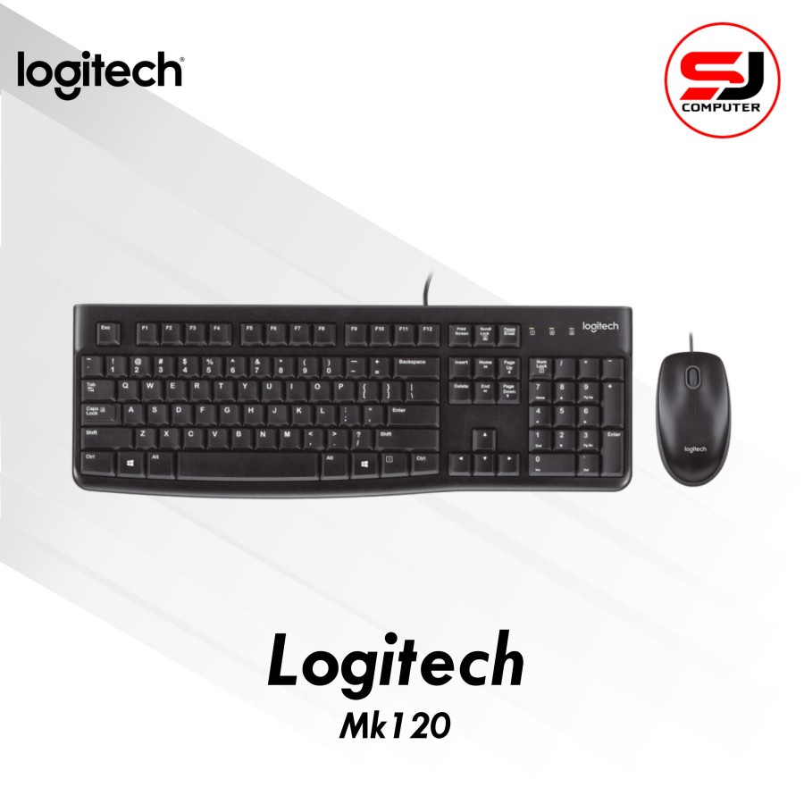 Logitech Combo MK120, Keyboard USB + Mouse USB