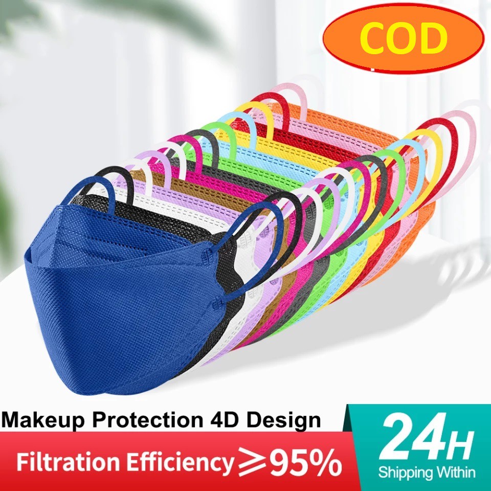 MASKER KF94 ISI 10PCS 4ply MEDIS KF 94 10 PCS KOREA EVO WARNA WARNI HITAM PUTIH COKLAT KUNING MERAH 