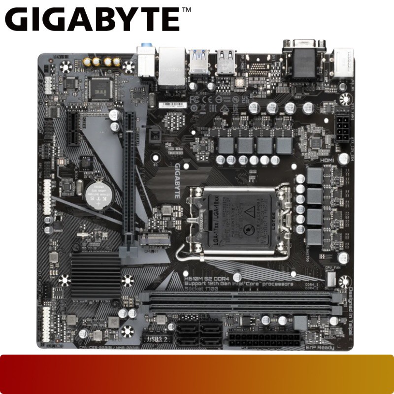 Mainboard Gigabyte H610M S2 - D4 mATX LGA1700 - Motherboard Gigabyte H610 MS2