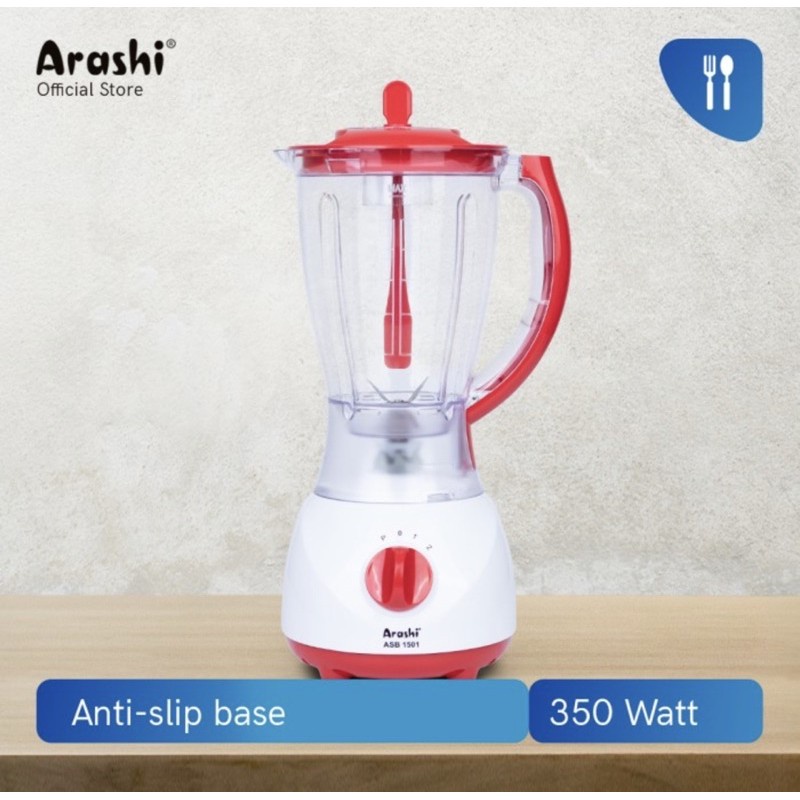 Arashi Stand Blender ASB 1501 Pelumat/ Jar Plastik/ 3 Mode Kecepatan