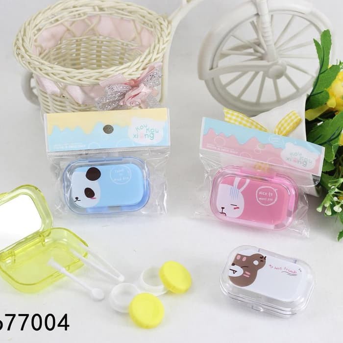 Kotak Tempat Softlens Contact Soft Lens Case Karakter Animal