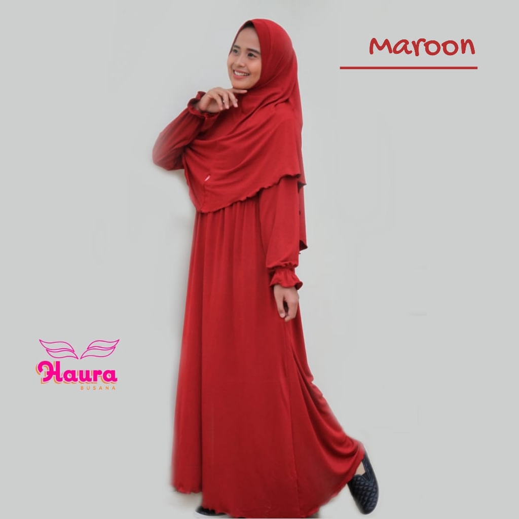 HAURA Gamis Aira Mommy Setelan Syari Bisa couple