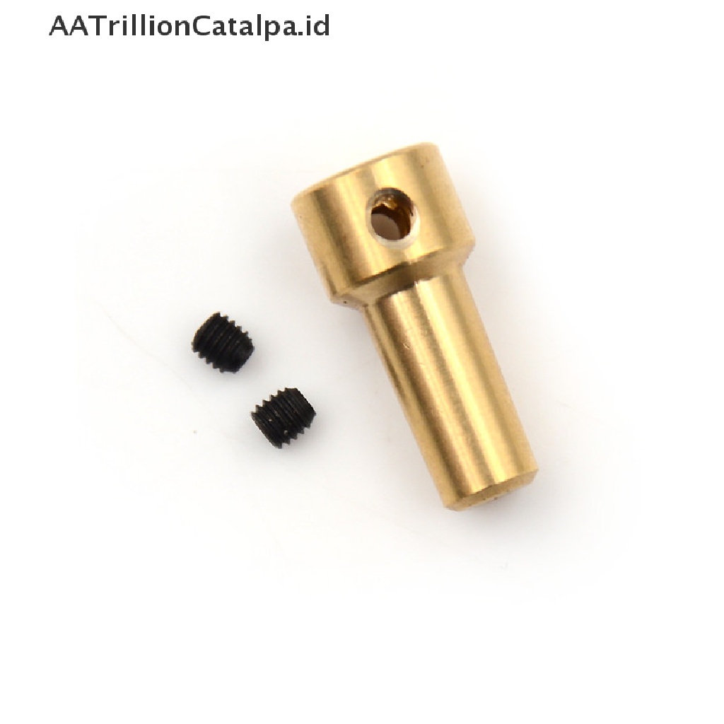 (AATrillionCatalpa) Jt0 Kopling Motor Shaft Bahan Kuningan Ukuran 2.3mm