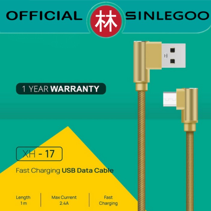 Sinlegoo XH-17 Braided Wire Data Cable Micro USB Gaming Fast Charging