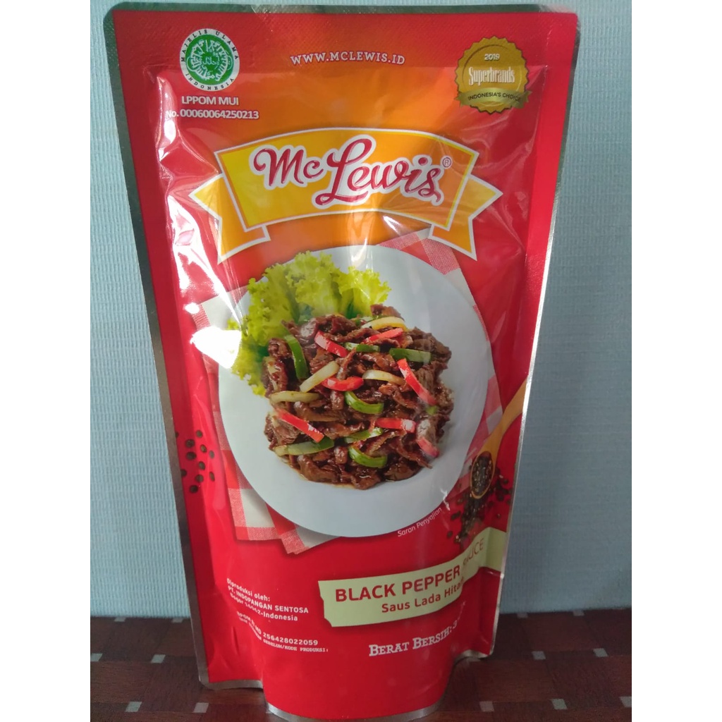 

Mc Lewis Black Pepper Sauce murah enak packing ori 310gr