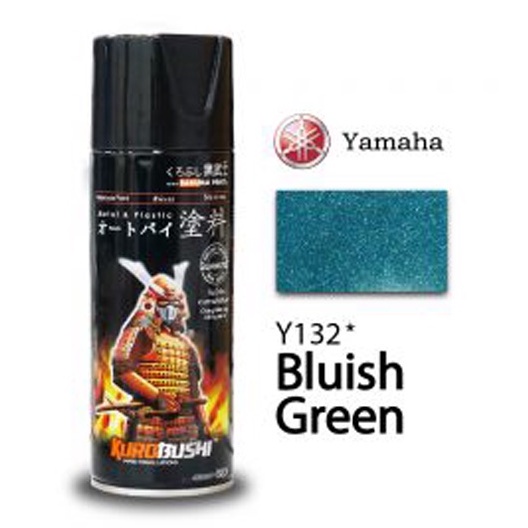 New Samurai Paint Kurobushi Cat Semprot Pilox Pilok Biru Metalik / Bluish Green (Y132*) 400ml