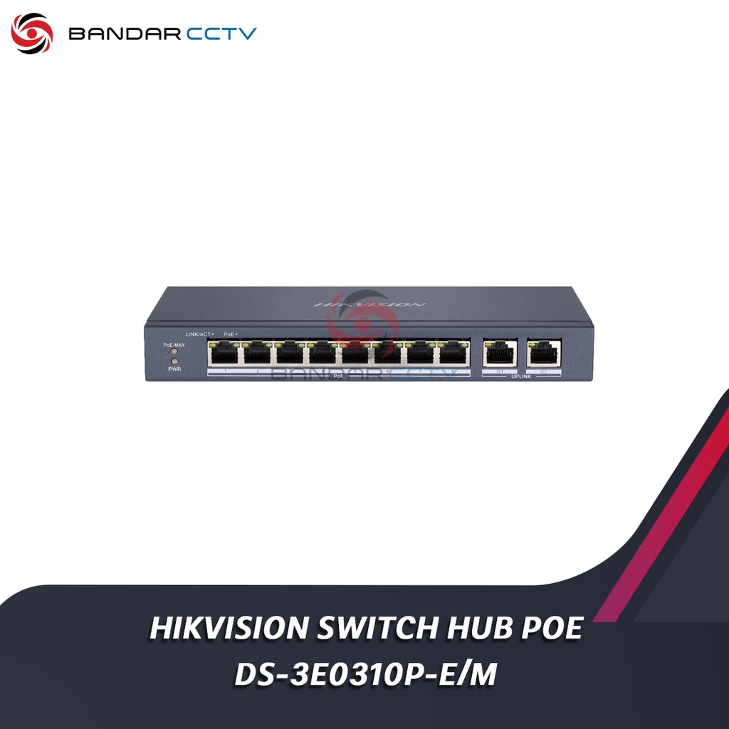 Hikvision Switch Hub POE DS 3E0310P E M