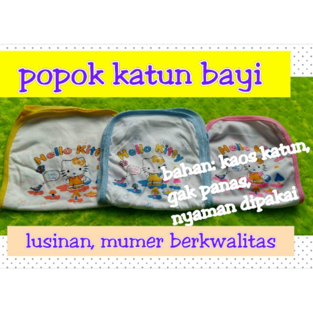 1 Lusin Popok Kain Bayi Tali Bahan Katun PE Murah Grosir