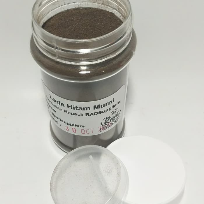 

KNS-STS2 Lada Hitam Murni Bubuk Black Pepper Spice Powder Botol 80gram