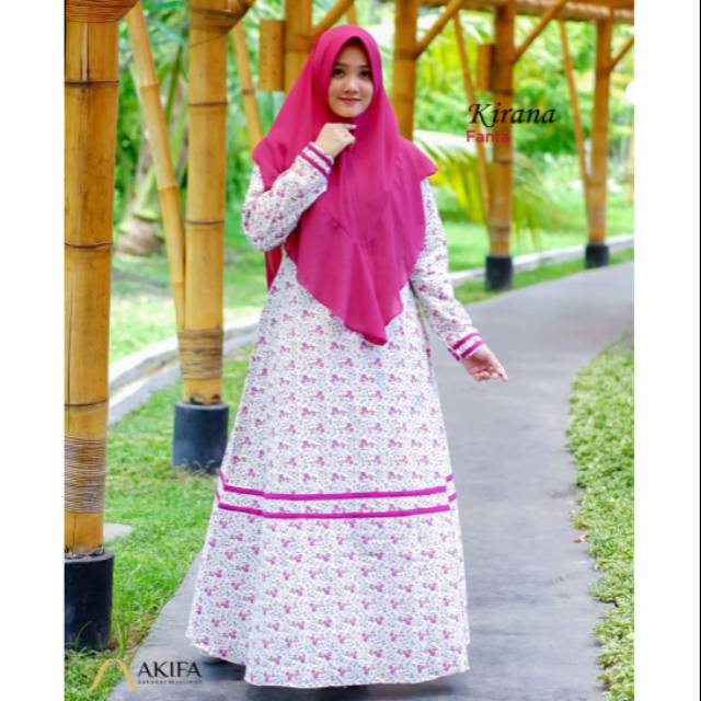 Gamis Set Hijab Kirana by Akifa - Fanta